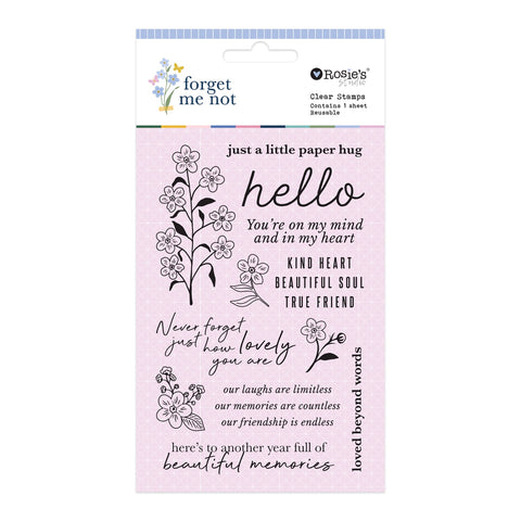 Rosie's Studio - Forget Me Not Collection - Stamps