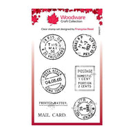 Creative Expressions - 3x4 Woodware Stamp - Extra Postmarks