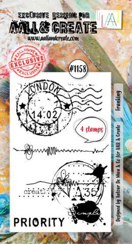 AALL & Create - A8 Stamp - Franking #1158