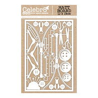 Celebr8 - Enchanting Elegance Collection Chipboard - Elements