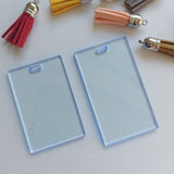 Rectangle Tag Keyring From