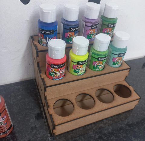 MDF Storage Stand - (Holds All Distress 57ml Bottles & Deco Art 59ml Paints)