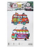 Art by Marlene - Stamp - Hippie Busses nr.700