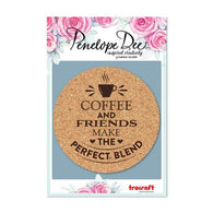 Penelope Dee - Mocha Collection - Cork Coaster