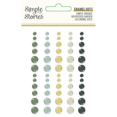 Simple Stories - SV Weathered Garden Collection - Enamel Dots
