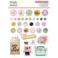 Simple Stories - Let's Get Crafty Collection - Decorative Brads
