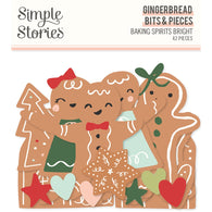 Simple Stories - Baking Spirits Bright Collection - Gingerbread Bits & Pieces