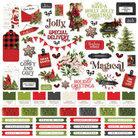 Simple Stories - SV Christmas Lodge Collection - Cardstock Stickers