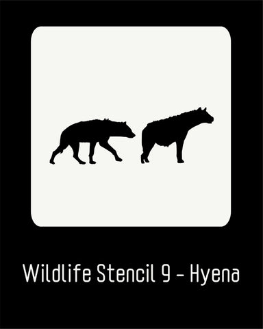 6"x6" Wildlife Stencil 9 - Hyena