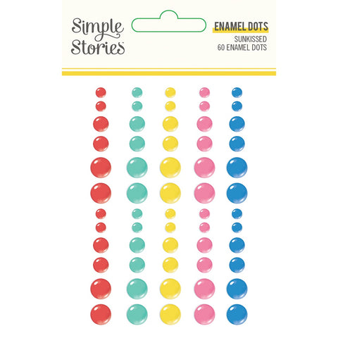 Simple Stories - Sunkissed Collection - Enamel Dots
