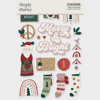 Simple Stories - Boho Christmas Collection - Sticker Book