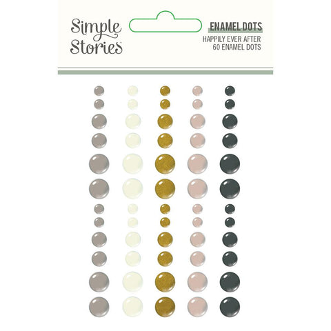 Simple Stories - Happily Ever After Collection - Enamel Dots