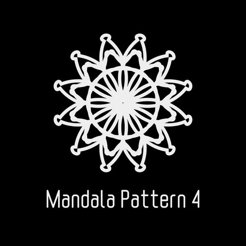 6"x6" Mandala Mask 4