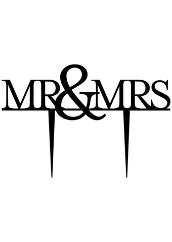 Cake Topper - Mr&Mrs 1