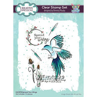 Creative Expressions - 6x8" Bonita Moaby Stamp - Spread Your Wings