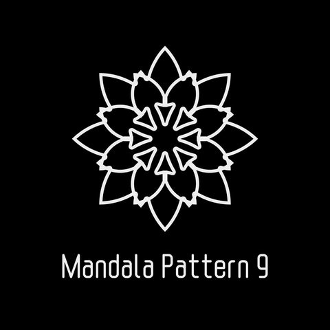 6"x6" Mandala Mask 9