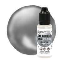 Couture Creations - Alcohol Ink Pearl - Silver (12ml)