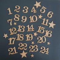 Christmas Advent Calendar - 3mm MDF Numbers