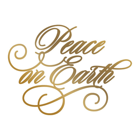 Couture Creations - Hotfoil Stamp -Peace on Earth (70 x 51mm)