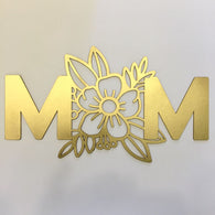 3mm MDF - Embellishment  - Mom Gold (28cmx15cm)