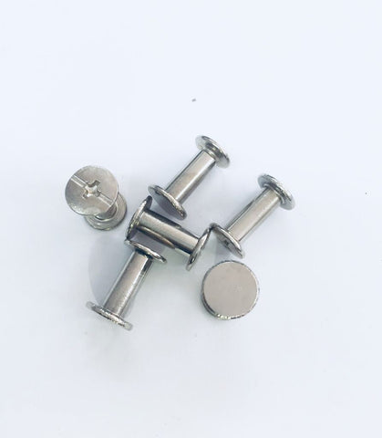 Binding Chicago Screws - Silver (12mm, 6's)