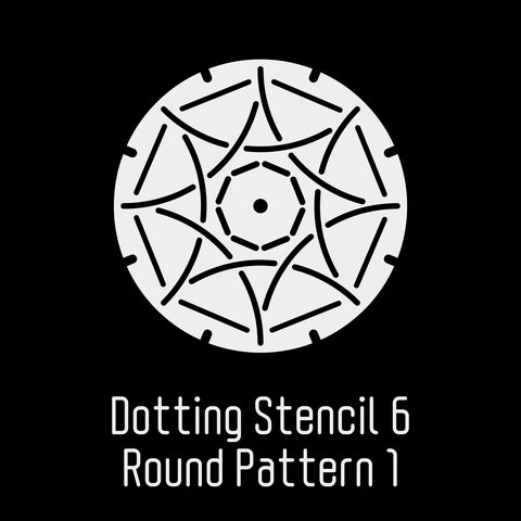 4"x4" Dotting Stencil 6