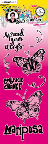 Art by Marlene - Bold & Bright Stamp - Embrace Change no.123