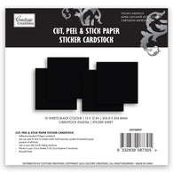 Couture Creations - Sticker Cardstock - Black (10sheets)