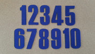 Felt Numbers - Navy Blue 2" (font A)
