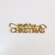 3mm MDF Supawood Titles - Merry Christmas Design 2 (12cm)