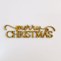 3mm MDF Supawood Titles - Merry Christmas Design 2 (15cm)