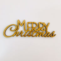 3mm MDF Supawood Titles - Merry Christmas Design 4 (15cm)