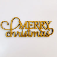 3mm MDF Supawood Titles - Merry Christmas Design 5 (15cm)