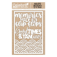 Celebr8 - Sandy Memories Collection Chipboard - Titles