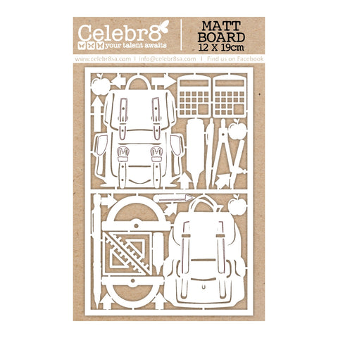 Celebr8 - Back To School Collection Chipboard - Elements