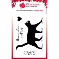 Creative Expressions - 3.8x2.6" Woodware Stamp - Cat Silhouette