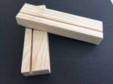 Wooden Pine Block Plain With 3mm Slit (W21cm x L4cm)