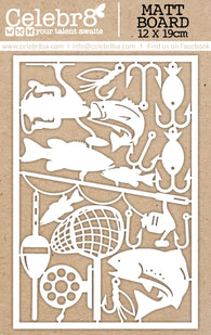 Celebr8 - Let's Go Fishing Collection Chipboard - Elements