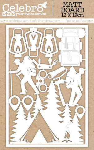Celebr8 - Let's Go Camping Collection Chipboard - Elements
