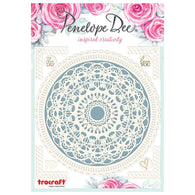 Penelope Dee - Memoirs Collection Chipboard - Doily Frame & Corners