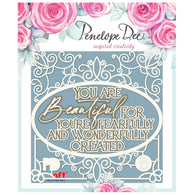 Penelope Dee - Chelsea Collection Chipboard - You Are Beautiful Frame