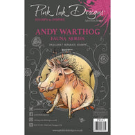 Pink Ink Designs - 6x8" Fauna Series Stamp - Andy Warthog
