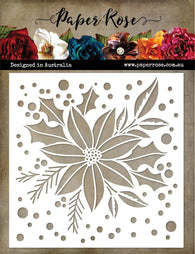 Paper Rose - 6x6" Stencil - Poinsettia