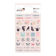 Rosie's Studio - Beautiful Dreamer Collection - Puffy Stickers Motif