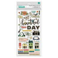 Vicki Boutin - Fernwood Collection - Thickers Beautiful Day Chipboard w/Gold Foil (87pc)