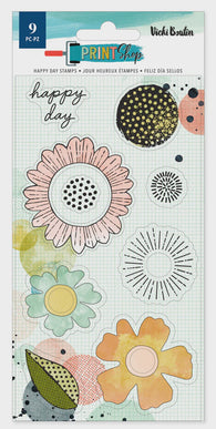 Vicki Boutin - Print Shop Collection - Stamp - Happy Day (9pcs)