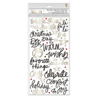 Vicki Boutin - Warm Wishes Collection - Thickers Phrases Puffy Champagne Gold Foil