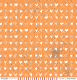 Cup Of Tea - Fancy Oranges Collection - White Hearts