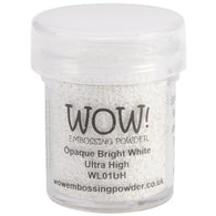 Wow - Embossing Powder - Opaque Bright White - Ultra High 15ml