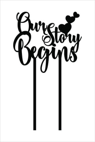 Cake Topper - Our Story Begins